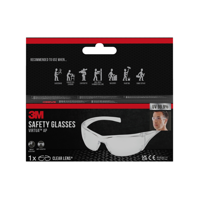 Veiligheidsbril 3M Virtua AP heldere lens
