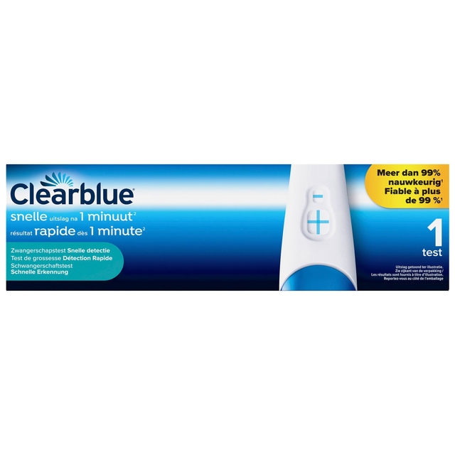 Zwangerschapstest Clearblue snel