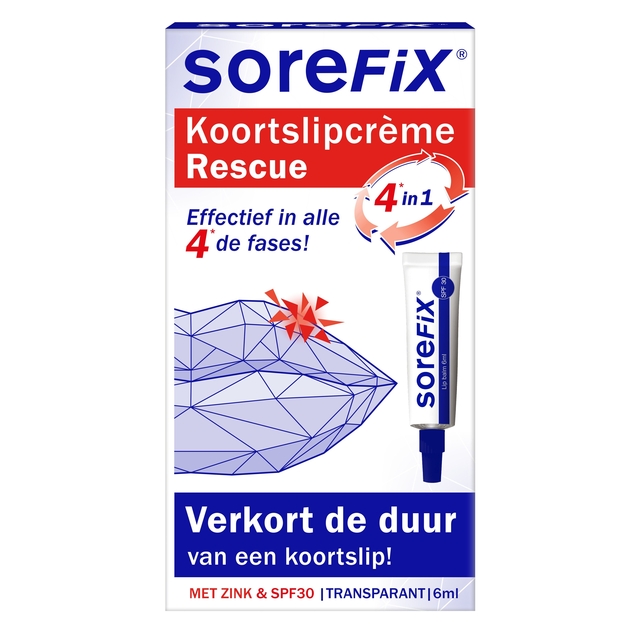 Koortslipcreme Sorefix rescue tube 6ml