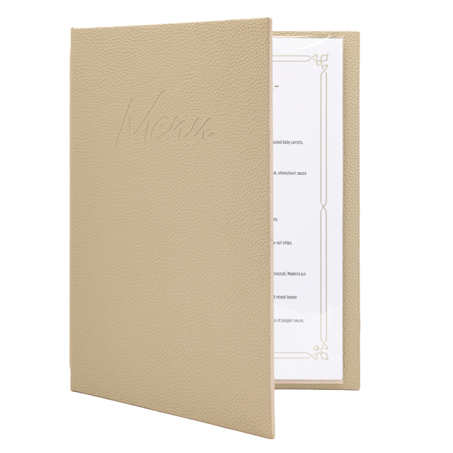 Menukaart Securit Signature A4 zand