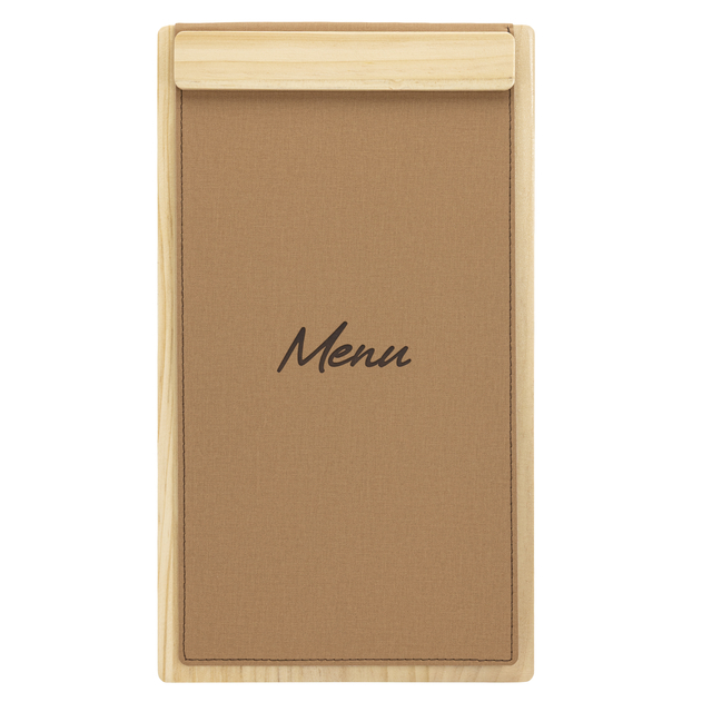 Menukaart Securit Signature klembord A45 licht hout bruin