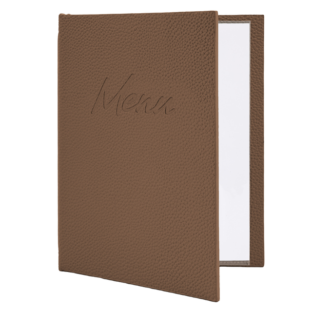 Menukaart Securit Signature A5 bruin