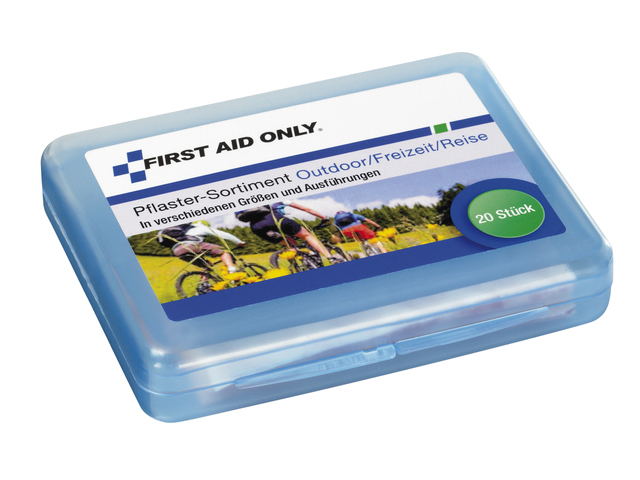 Pleisters First Aid Only outdoor/reizen 20 stuks