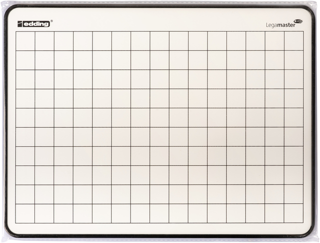 Wisbord Legamaster gelakt staal geruit + blanco