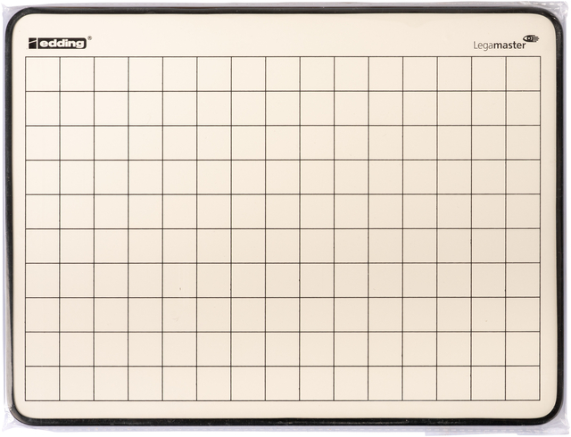 Wisbord Legamaster emaille staal geruit + blanco
