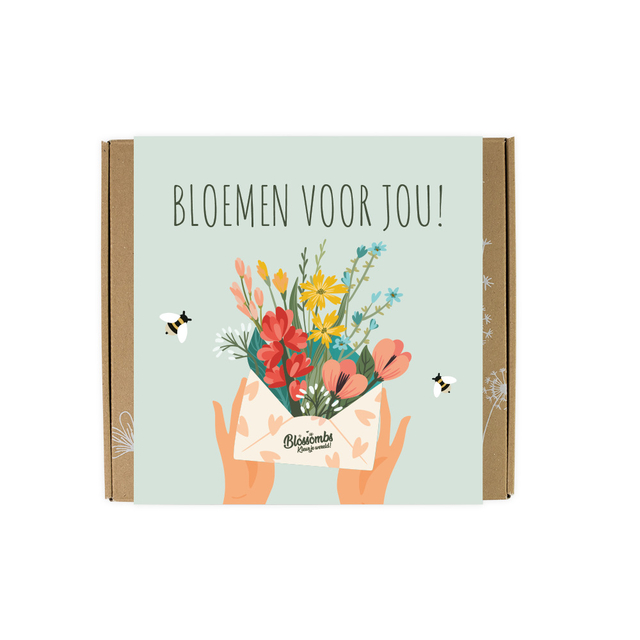 Giftbox Blossombs Bloemen voor jou box à 9 zaadbommetjes