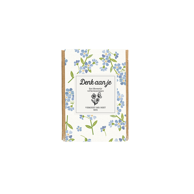 Giftbox Blossombs Denk aan je Vergeet-me-niet mix à 4 zaadbommetjes