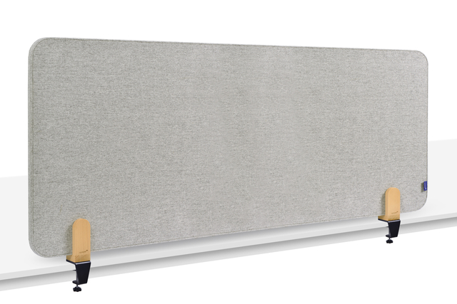Bureauscherm Legamaster ELEMENTS akoestisch 60x160cm grijs klem