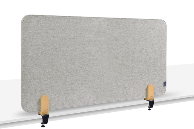 Bureauscherm Legamaster ELEMENTS akoestisch 60x120cm grijs klem