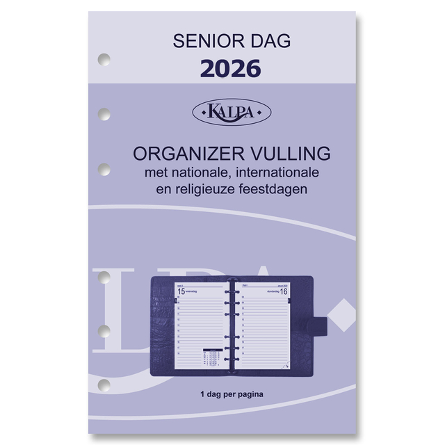 Agendavulling 2026 Kalpa Senior 1dag/1pagina