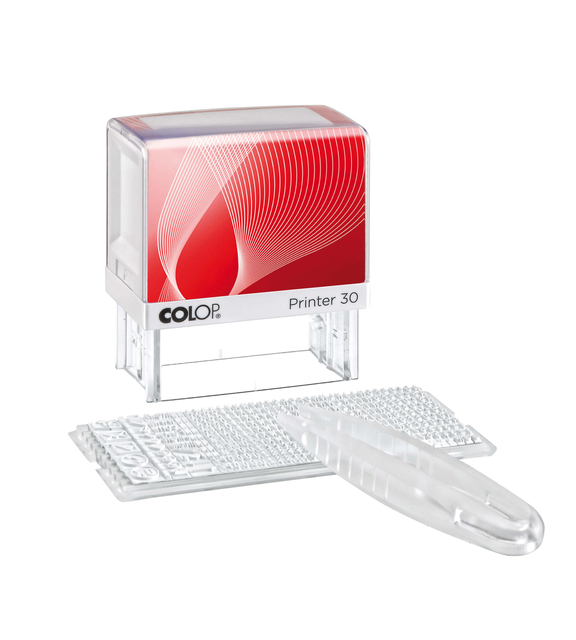 Tekststempel Colop Printer 30/1 personaliseerbaar 5regels 47x18mm