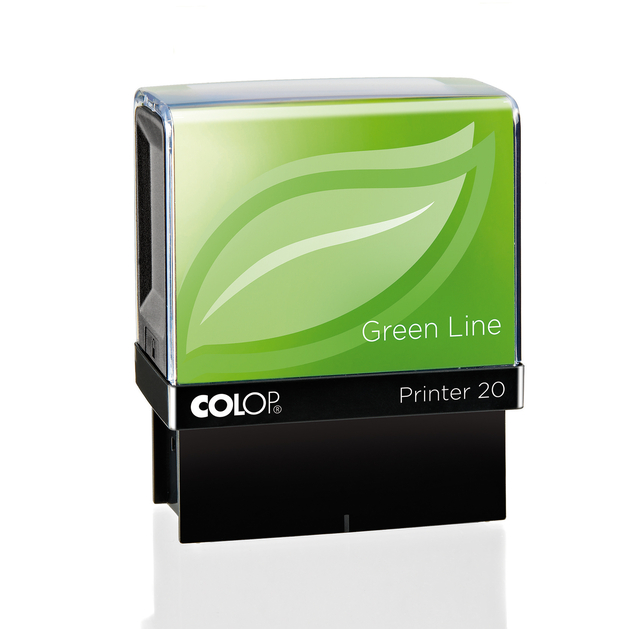 Tekststempel Colop 20 green line personaliseerbaar 4regels 38x14mm
