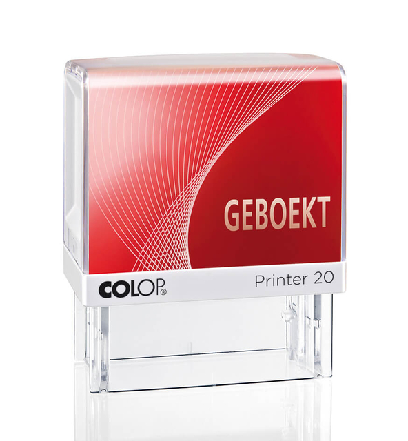 Woordstempel Colop Printer 20 geboekt rood