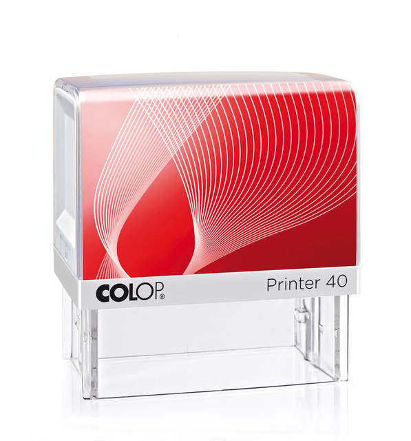 Tekststempel Colop Printer 40 personaliseerbaar rood