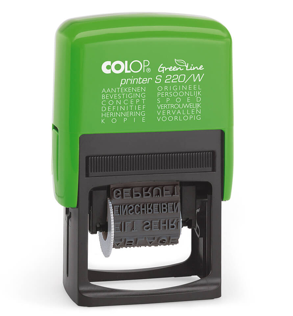 Woordstempel Colop 220W green line