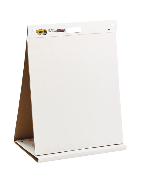 Meeting chart Post-it 563R Super Sticky 50,8×58,4cm met tafelstandaard wit 20 vel