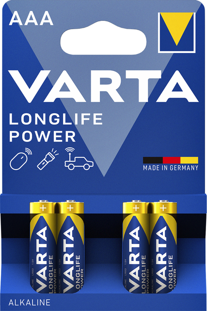 Batterij Varta Longlife Power 4xAAA