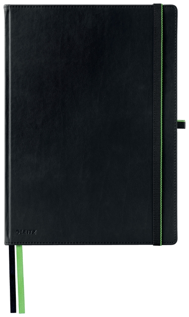 Notitieboek Leitz Complete A4 lijn 160 pagina’s 100gr zwart