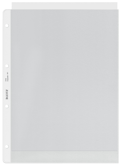 Showtas Leitz Premium copy safe 0.12mm 4-gaats PP A4 transparant 100 stuks