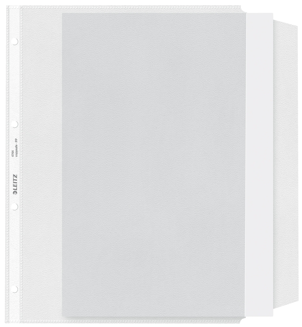 Showtas Leitz Premium met klep copy safe 0.13mm PP A4 transparant 50 stuks
