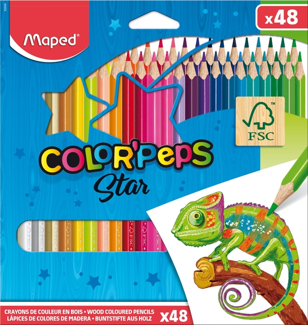 Kleurpotlood Maped Color’Peps Star set à 48 kleuren