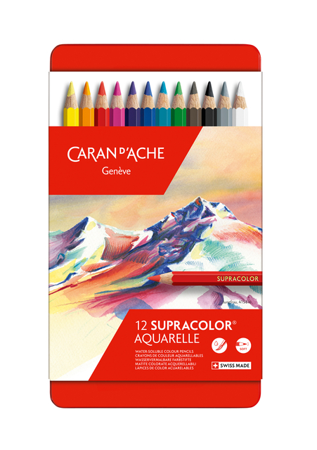 Kleurpotloden Caran d’Ache Supracolor 12 stuks assorti
