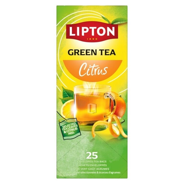 Thee Lipton green tea citrus 25×1.5gr