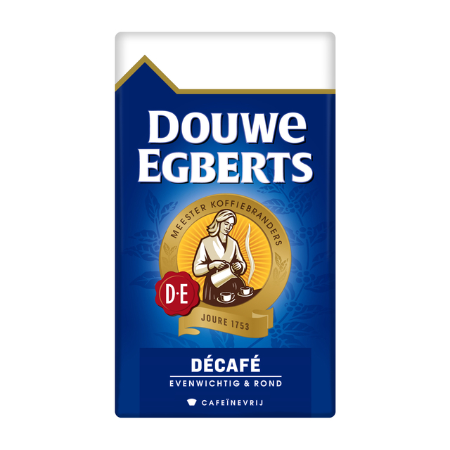 Koffie Douwe Egberts snelfiltermaling decafe 250gr