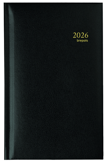 Agenda 2026 Brepols Interplan Lima 7dagen/2pagina’s zwart