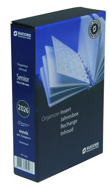 Agendavulling 2026 Succes Senior 7dagen/2pagina’s