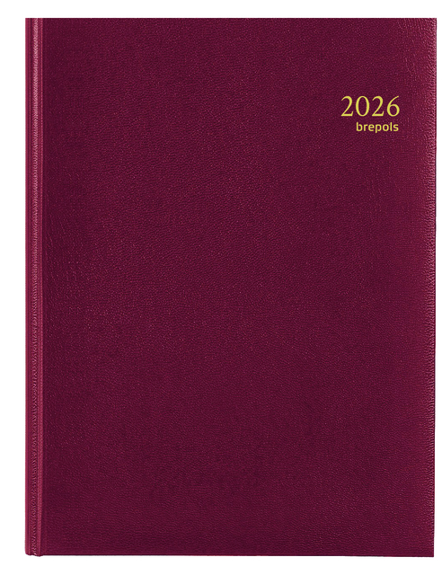 Agenda 2026 Brepols Timing Lima 7dagen/2pagina’s bordeaux