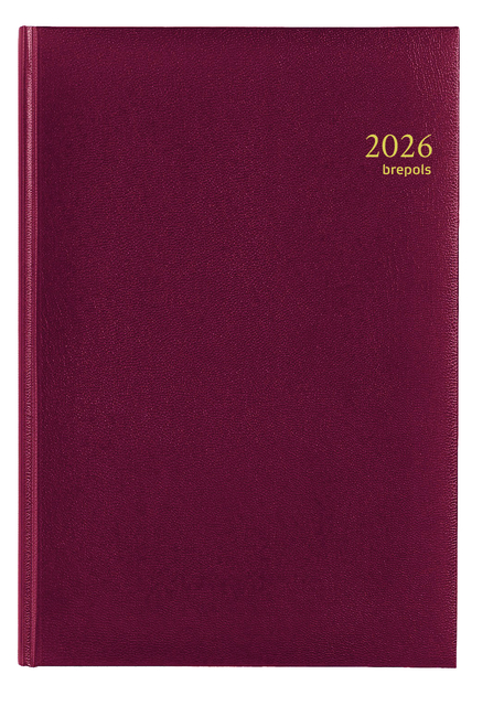 Agenda 2026 Brepols Omega Lima 7dagen/2pagina’s bordeaux
