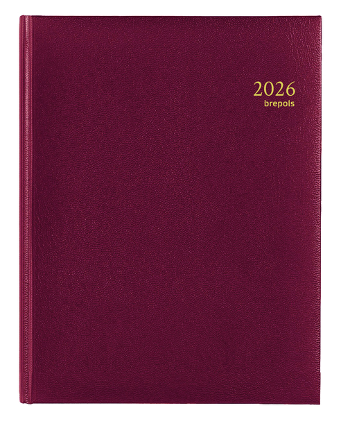 Agenda 2026 Brepols Timing Lima 7dagen/2pagina’s bordeaux