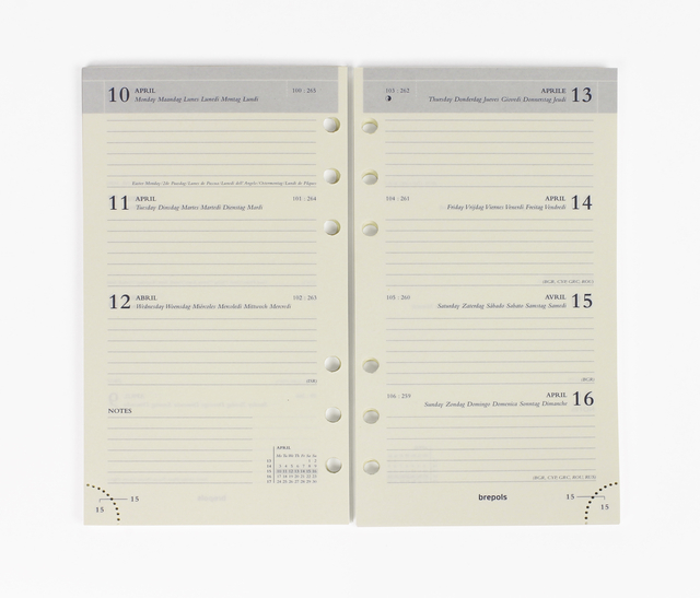 Agendavulling 2026 Brepols Brefax 17 7dagen/2pagina’s