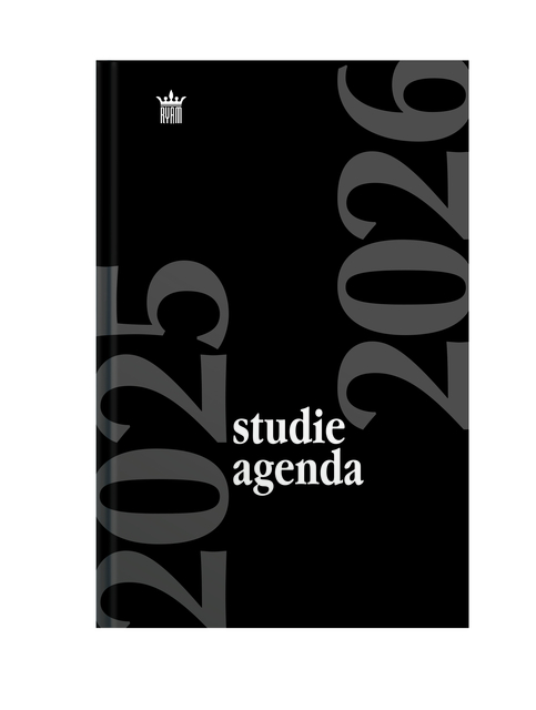 Schoolagenda 2025-2026 Ryam Studie 7dagen/2pagina’s zwart