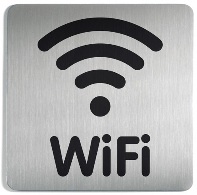 Infobord pictogram Durable 4786 vierkant wifi 150mm