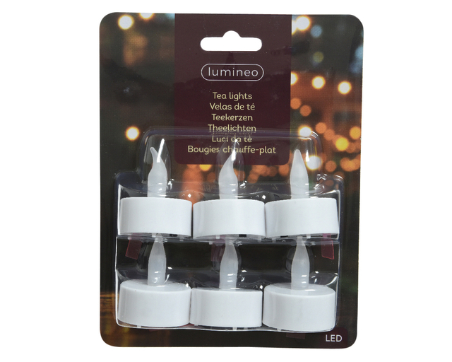 Theelicht LED Lumineo 6 stuks