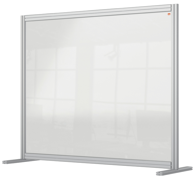 Bureauscherm Nobo modulair transparant acryl 100x120cm