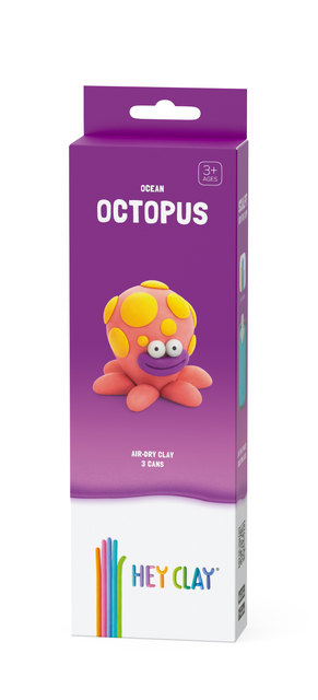Klei Hey Clay Octopus 3 potjes