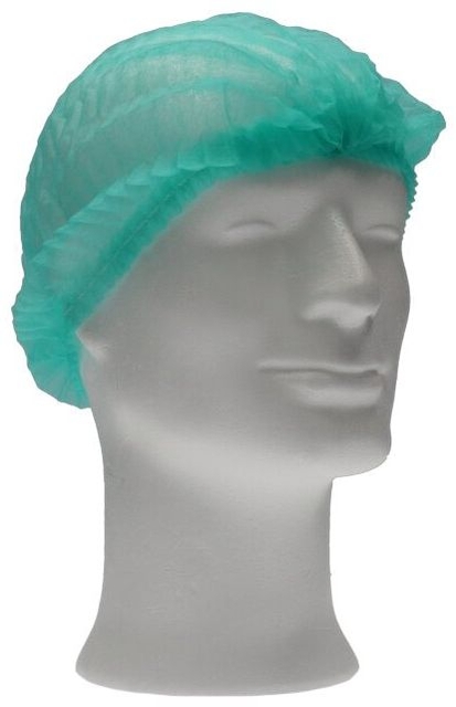 Haarnet CMT clip non-woven L 53cm PP groen 100 stuks