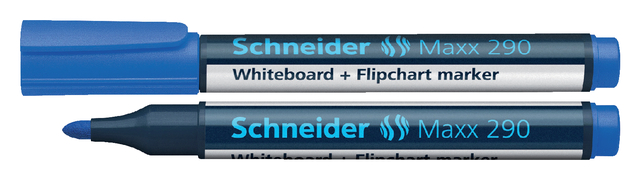 Whiteboardmarker Schneider Maxx 290 rond 2-3mm blauw