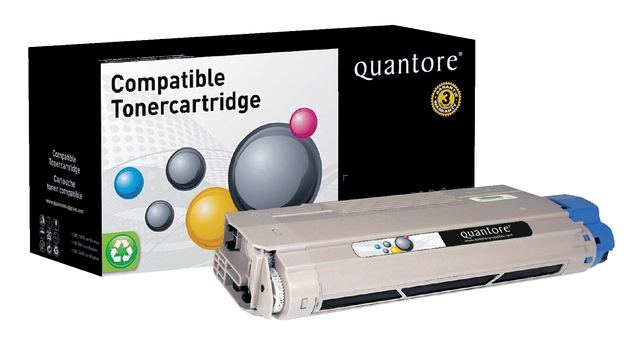 Toner Quantore alternatief tbv Oki 44318608 zwart