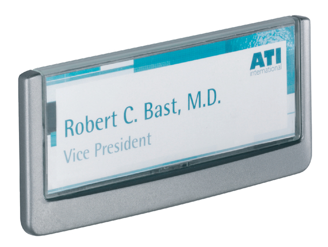 Deurbordje Durable Click sign 149×52,5mm grafiet