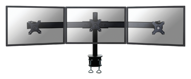 Monitorarm Neomounts D700D 3×10-27″ met klem zwart