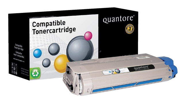 Toner Quantore alternatief tbv Oki 44318607 blauw