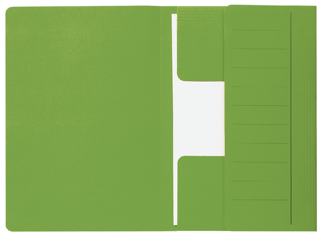 Dossiermap Djois Secolor Mammoet folio 3 kleppen 250gr recylced groen
