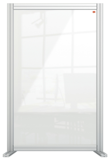 Bureauscherm Nobo modulair transparant acryl 60x100cm
