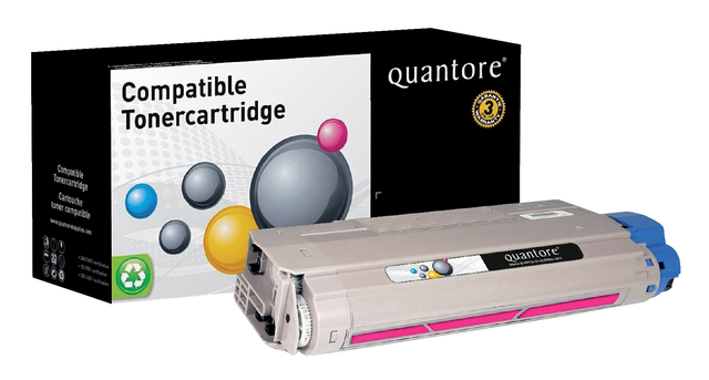 Toner Quantore alternatief tbv Oki 44318606 rood