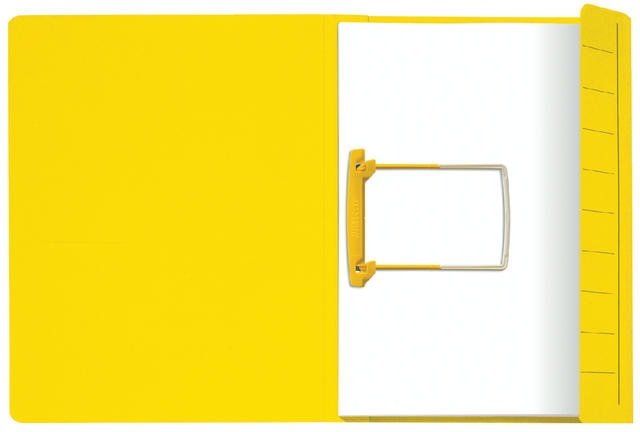 Clipmap Secolor A4 100% gerecycled karton 250gr geel verpakt per 10 stuks