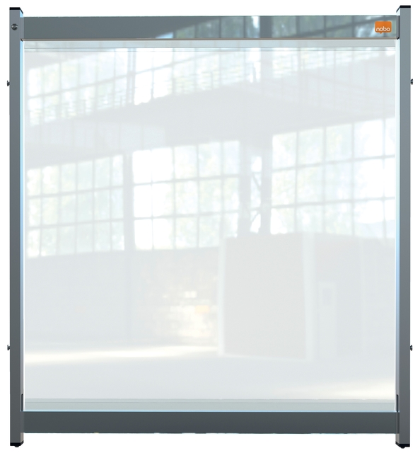 Bureauscherm Nobo modulair doorzichtig PVC 75x82cm